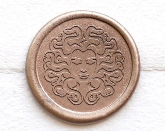 Medusa wax seal stamp, Custom wax Seal Kit, wax stamp, sealing wax stamp