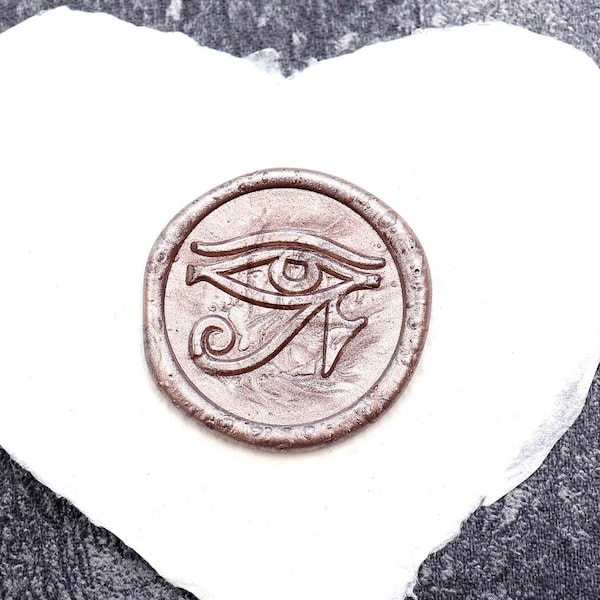 Auge des Horus ägyptischer Wachs Stempel, Eye of Horus Wachs Siegel Stempel Kit, Hochzeit Wachsstempel, Siegelwachs Stempel