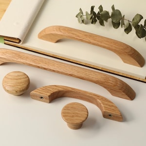 Manijas de gabinete modernas de madera, manija de puerta de gabinete de bar, tirador de manija de mueble de estilo boho, perillas de cajón, tiradores de manija de armario
