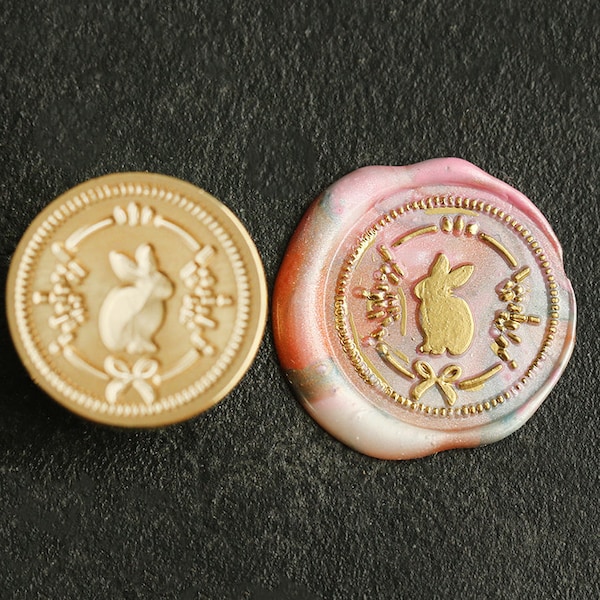 Butterfly and Rabbit seal Wax, Custom wax Seal Kit, wax stamp, sealing wax stamp