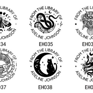 Aus der Bibliothek von Embosser, Custom Tierbuch Präger, Custom Embosser Stamp, personalisierter Buchpräger Stempel