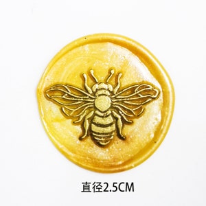 Bienenwachs-Siegelstempel, individuelles Honigbienenwachs-Siegelset, Hochzeitswachsstempel, Siegelwachsstempel