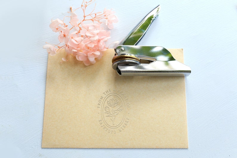 From the Library of Embosser Custom Book Embossercustom Etsy