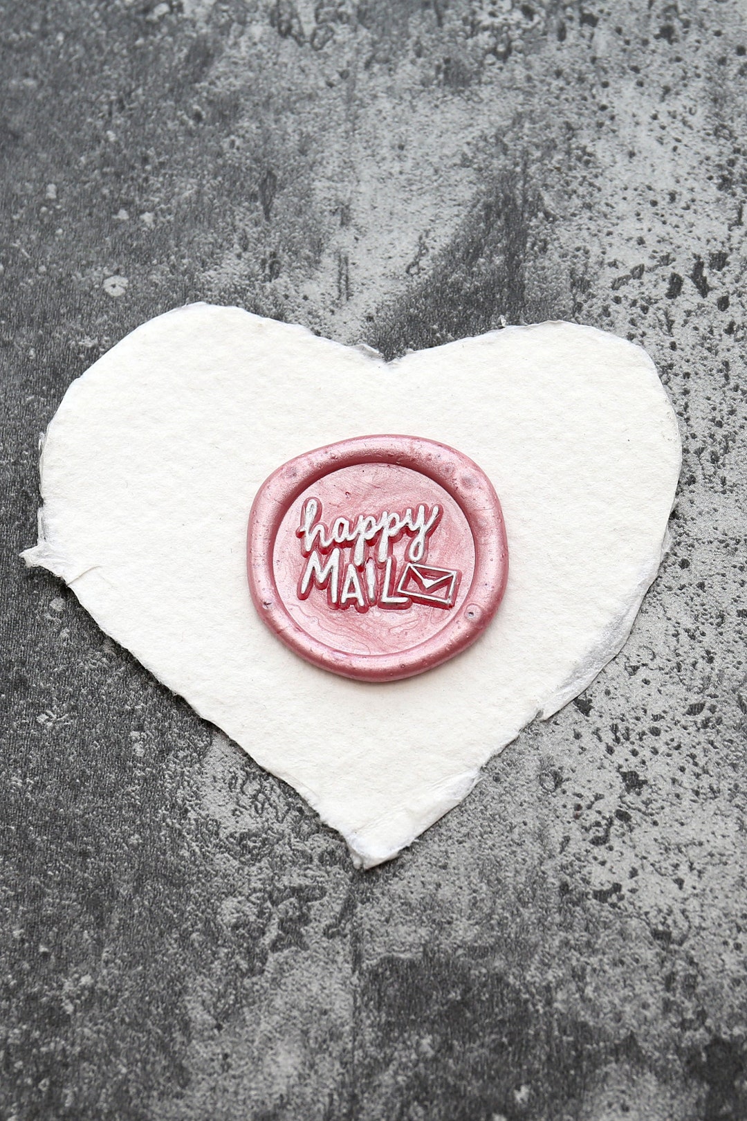 Happy Mail Wax Seal Wax, Custom Wax Seal Kit, Wax Stamp, Sealing Wax