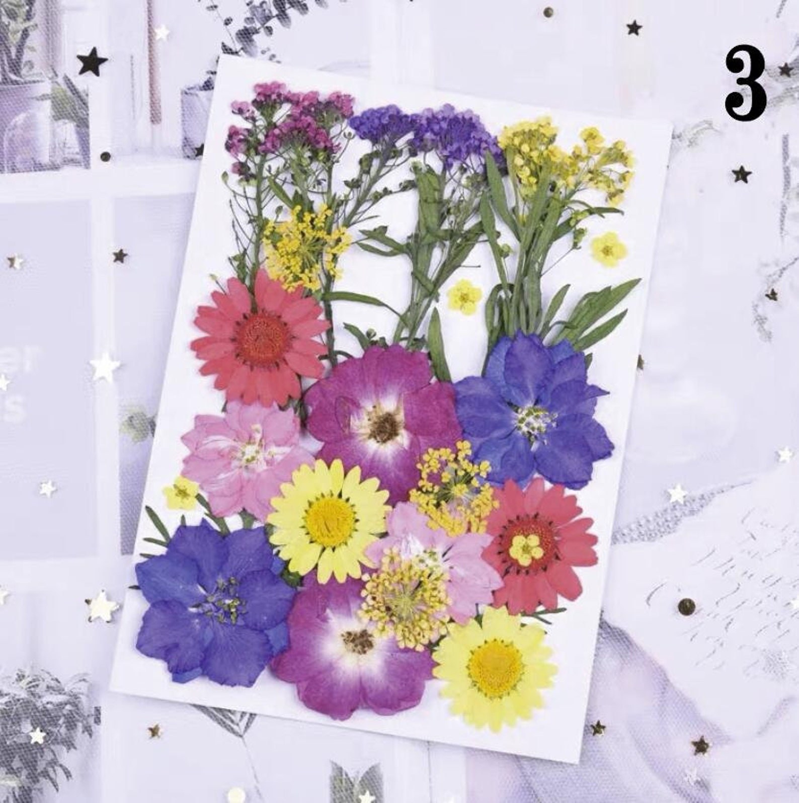 Pressed dried flowers sealing wax pressed flower pressed Etsy