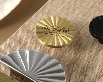 Semicircle Drawer Pulls Sunflower Knobs,Half round Texture Drawer Pulls,Custom Engraved Brass Round Cabinet Knobs,Chrome Kitchen Handles
