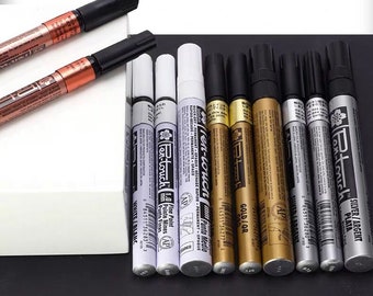 Wax seal Coloring Pen, sealing Wax Pen, Gold Silver White Rose Gold Wax Pen, Paint Pen, Highlight Colorful Pen, Tracing Line Pen