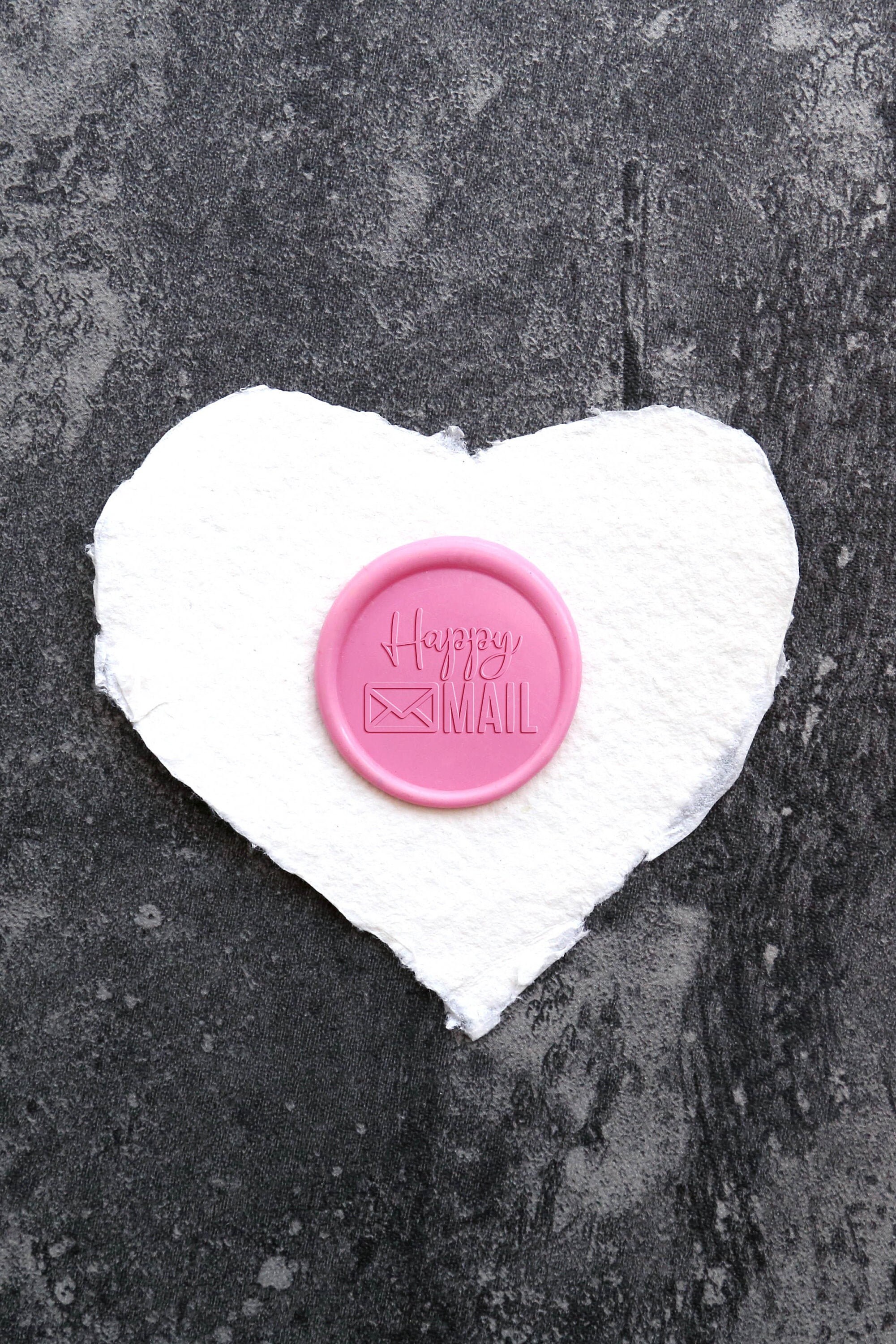 Happy Mail Wax Seal Wax Custom Wax Seal Kit Wax Stamp Etsy