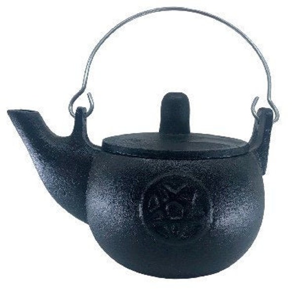 Caldero Hervidor de Hierro Fundido Extra Grande 13cm. Caldero de hierro fundido grande, herramientas de altar, regalos de altar, suministros de altar, wiccan, pagano, brujería