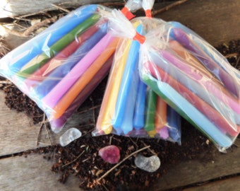 Dipped Spell Candles bulk mixed pack (20 candles) ~ various colors . Candles, Outdoor entertaining, Sacred Space