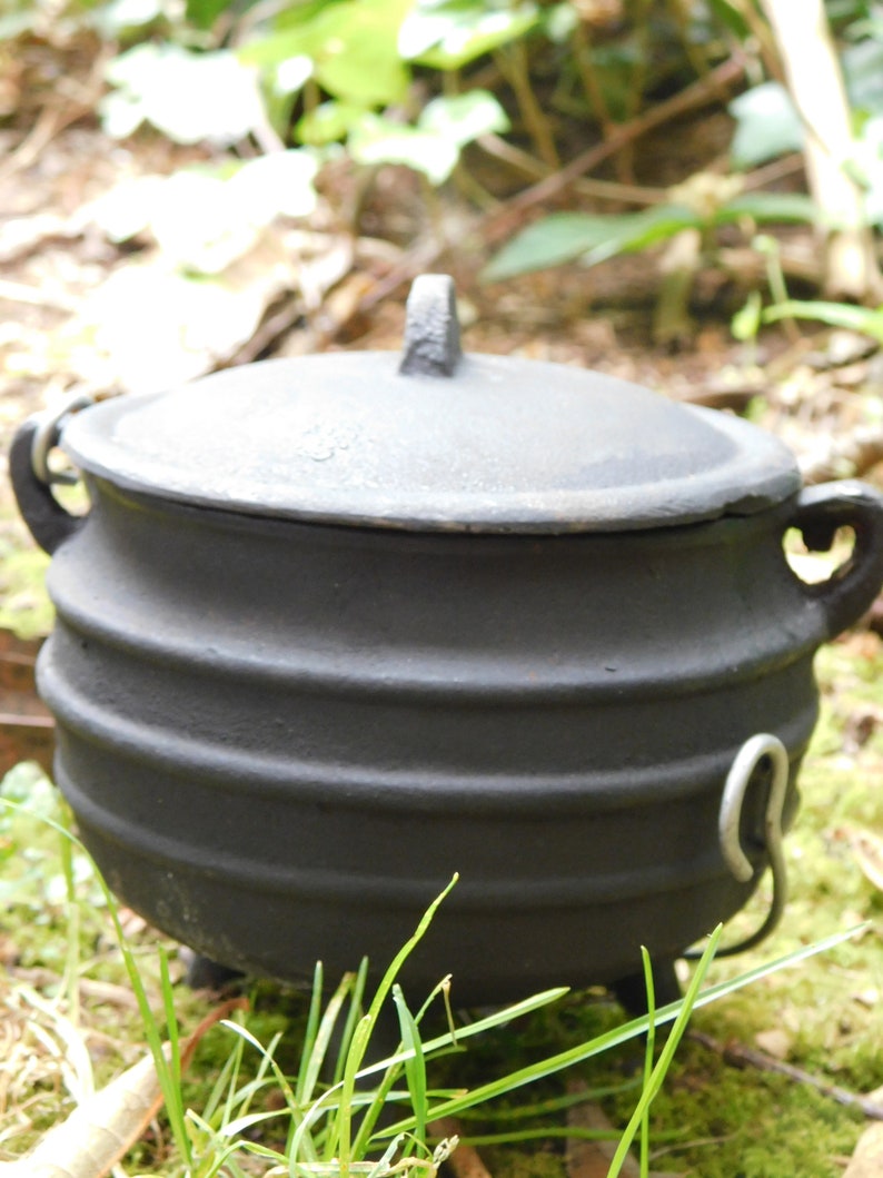 Cast Iron Cauldron 16cm. Cauldron Extra Large. Wiccan Kitchen Etsy