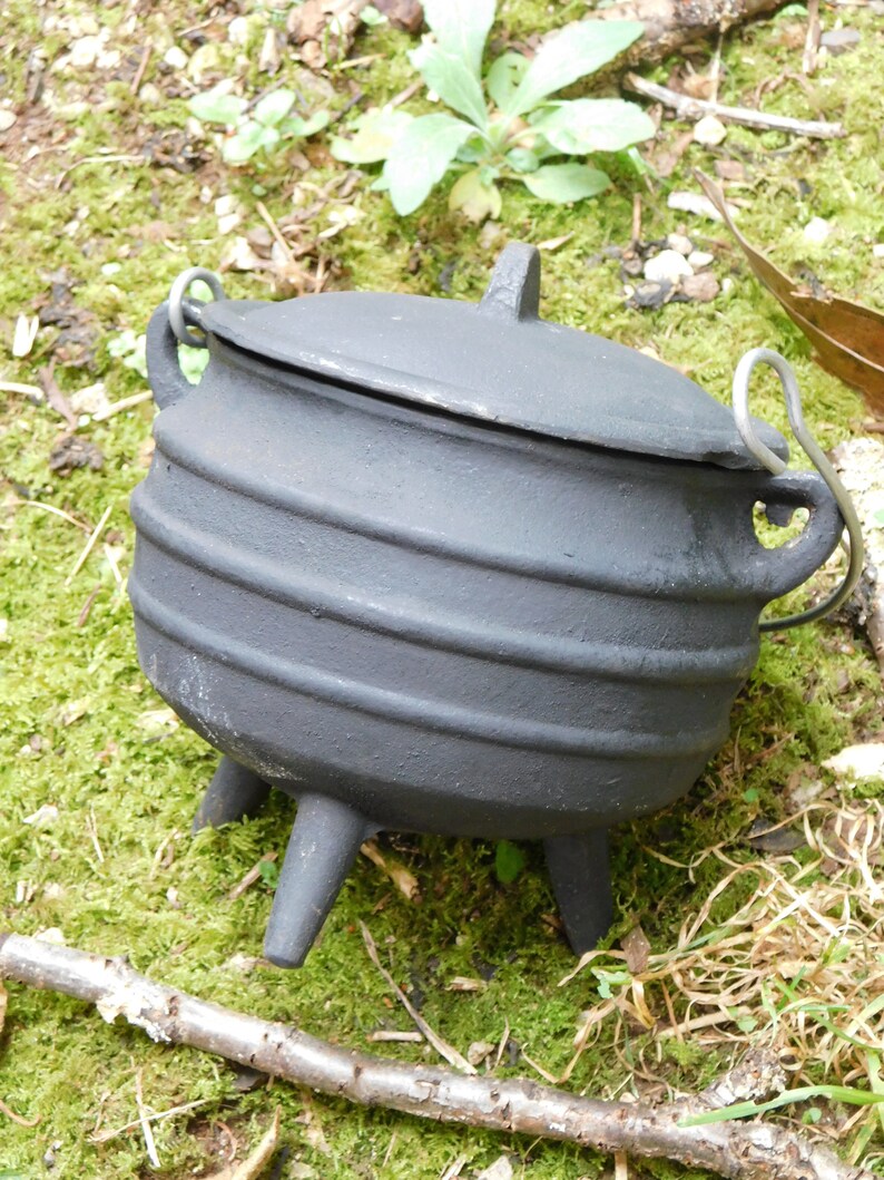 Cast Iron Cauldron 16cm. Cauldron Extra Large. Wiccan Kitchen Etsy