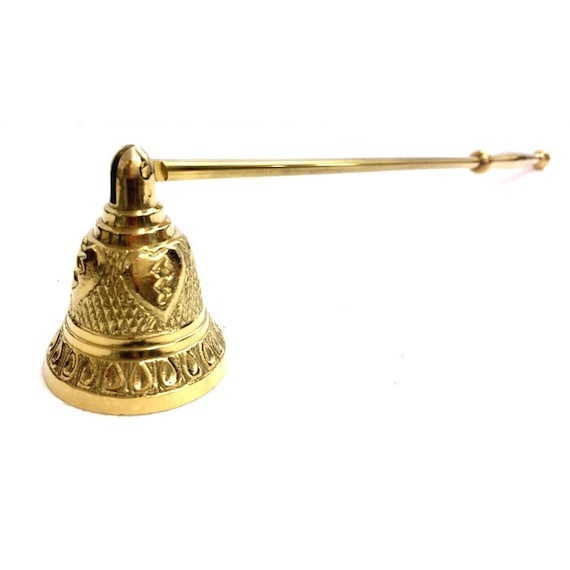 Candle Snuffer Brass Embellished with Brass Handle 