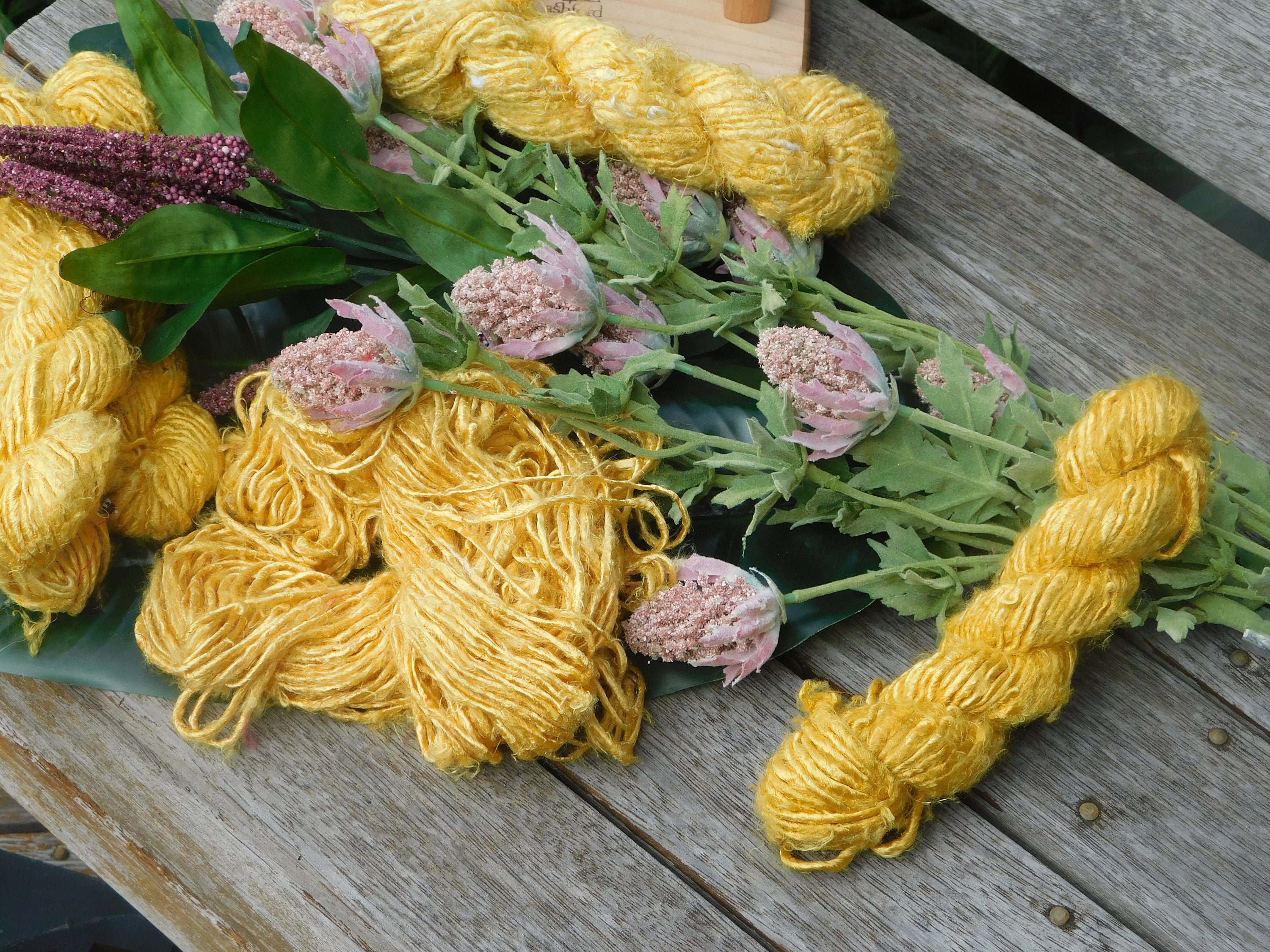 Banana Silk Skein 100 Grams Beautiful Yellow Banana Silk Etsy UK