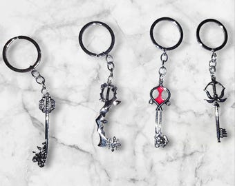 Kingdom hearts keyblade sword keychain lot of 4 keyblades s
