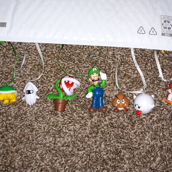 Nintendo super mario world - Juego de 8 figuras decorativas