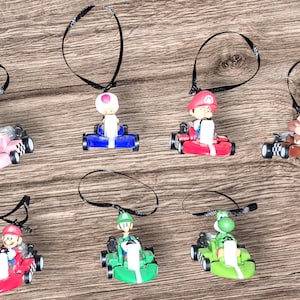 Nintendo mario kart Figurine Ornament Set