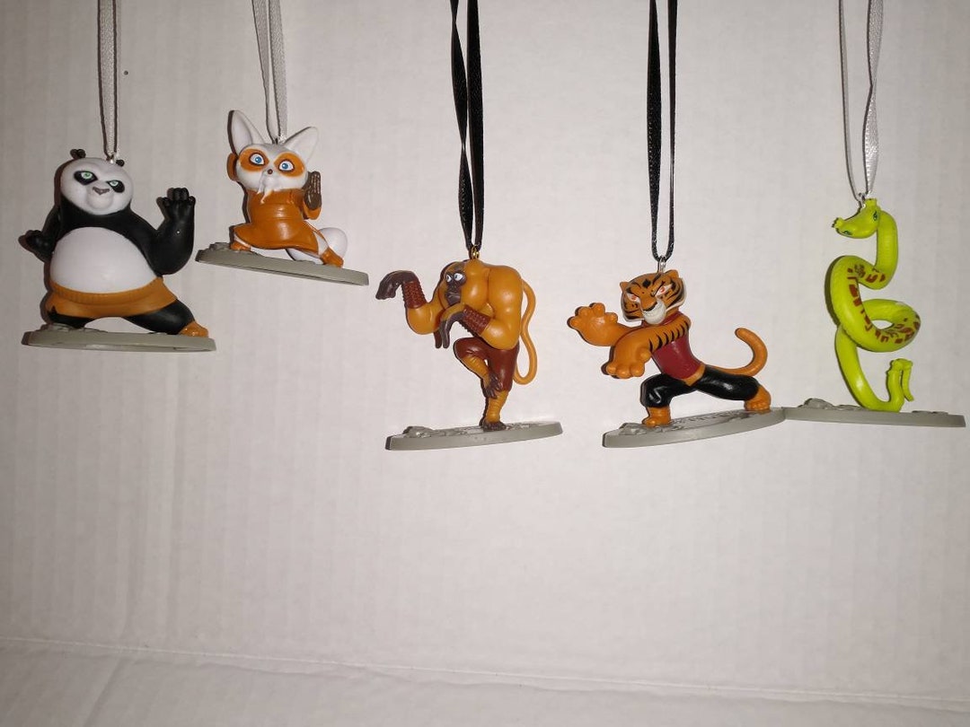 Kung Fu Panda Figure Ornament Set Etsy
