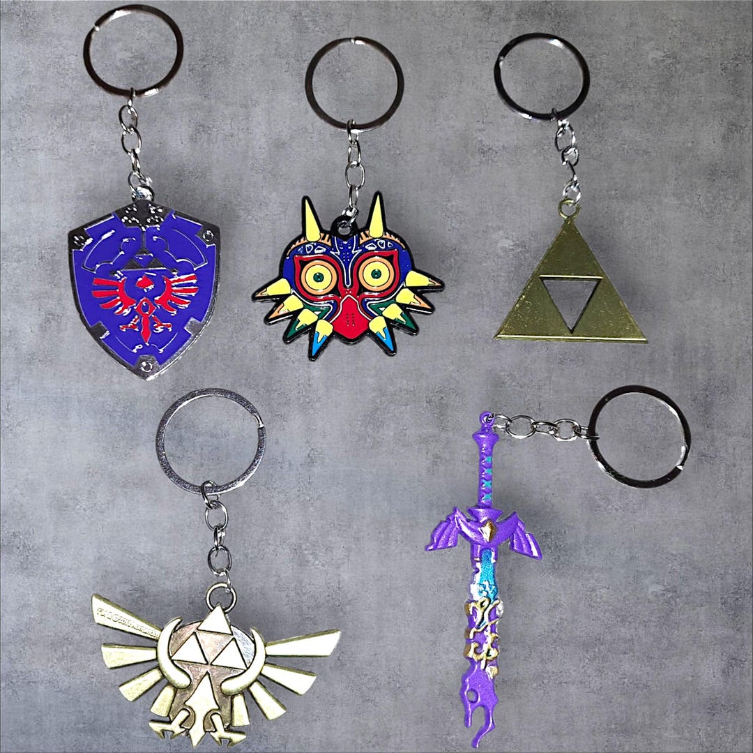 Zelda Keychain Set of 5 - Etsy