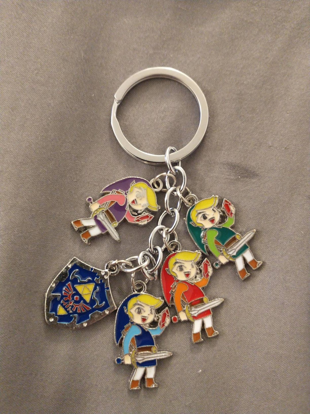 Zelda Charm Keychain Set. Great for a Keychain or to Use as Etsy