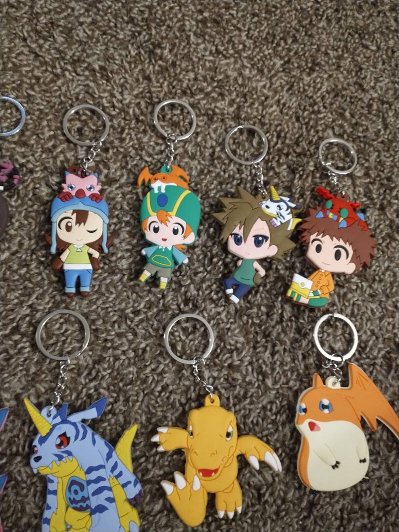 Digimon character soft keychains 1 keychain. Tai matt sora Etsy