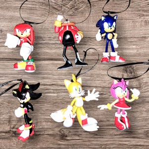 Sonic and Friends with shadow Figurine Ornament Set Sega