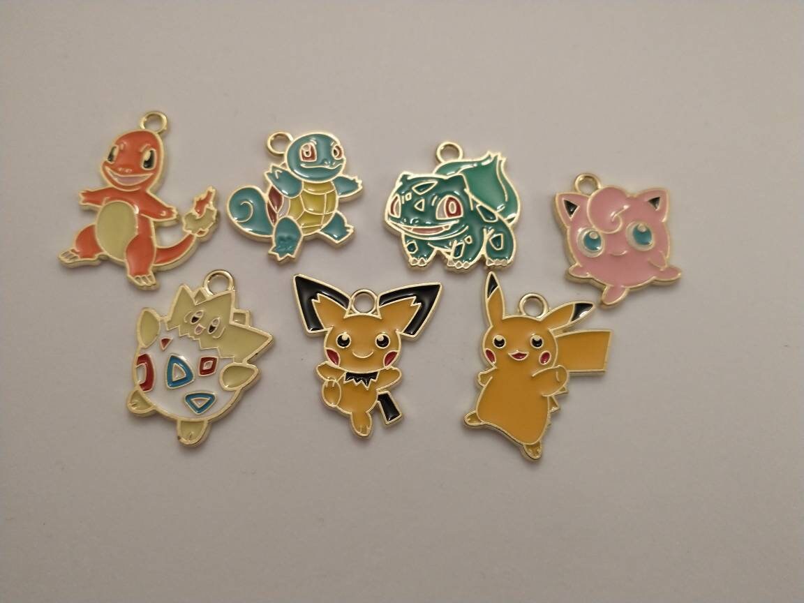 Pokemon Cute Charm Set of 7. Great for to Use as Charms for a - Etsy