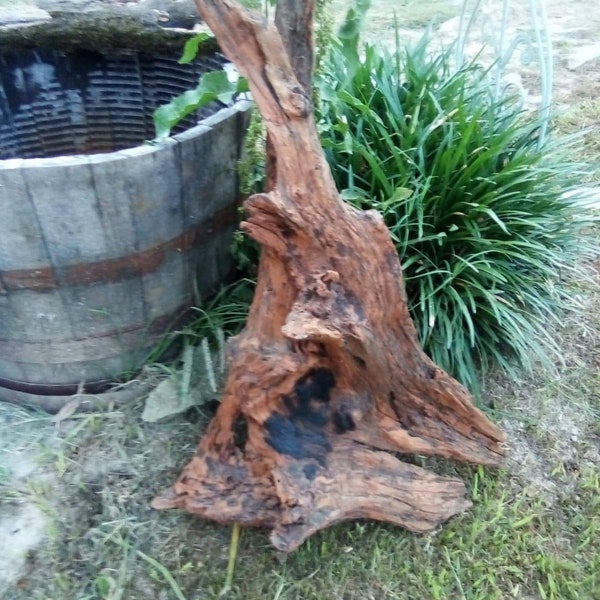 Red Cypress root Natural Yard art egales stacked times four