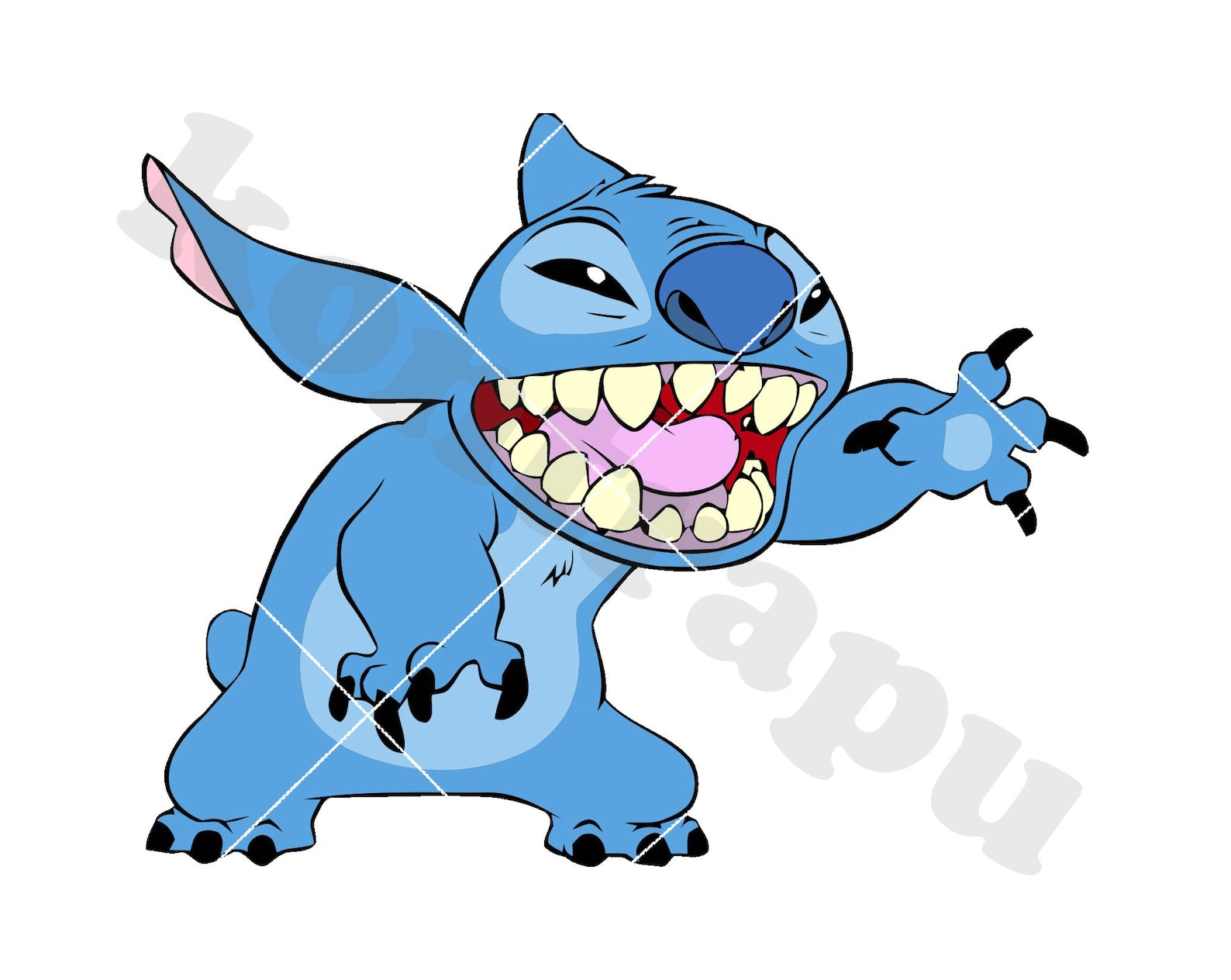 Laughing Lilo and Stitch SVG 1 Svg Dxf Cricut Silhouette Etsy