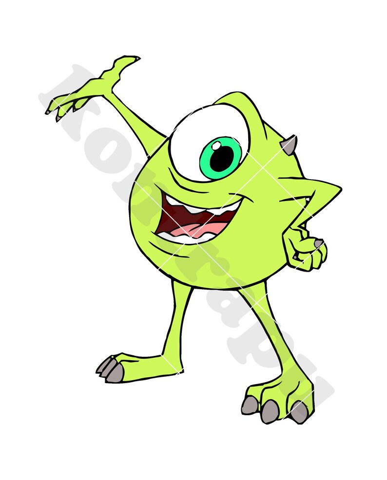 Mike Wazowski Monsters Inc SVG 5 Svg Dxf Cricut Silhouette Etsy