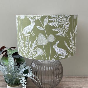 Kielder Hare | Sage Green | Woodland Animals Lampshades