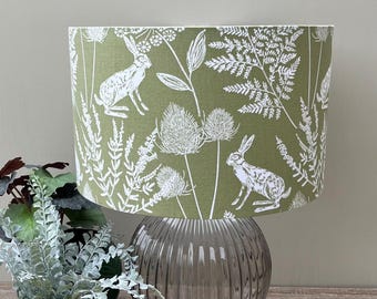 Kielder Hare | Sage Green | Woodland Animals Lampshades