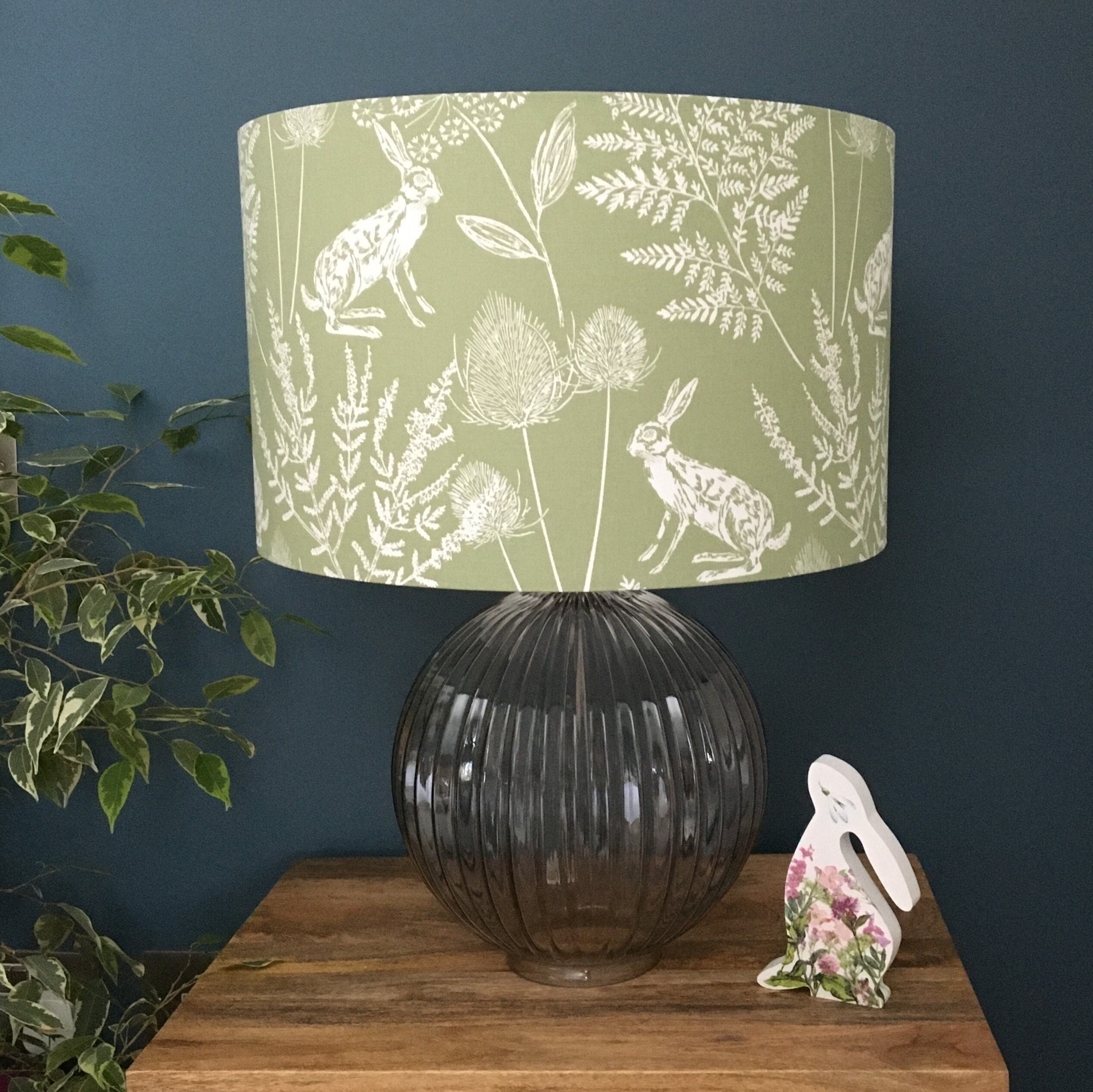 Kielder Hare Sage Green Woodland Animal Lampshade Wildlife