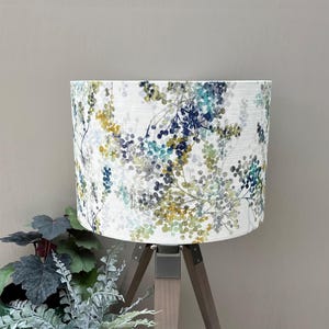 Camille | Pervenche Blue | Botanical | Watecolour Lampshade