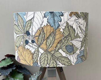 Mercia Summer | Leaf Green and Blue | Woodland Theme Lampshades