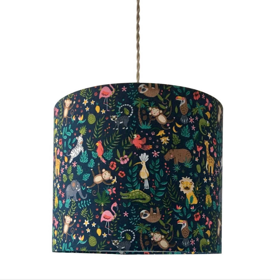 Jungle Children's Lampshades Nursery Light Shade Kids Etsy