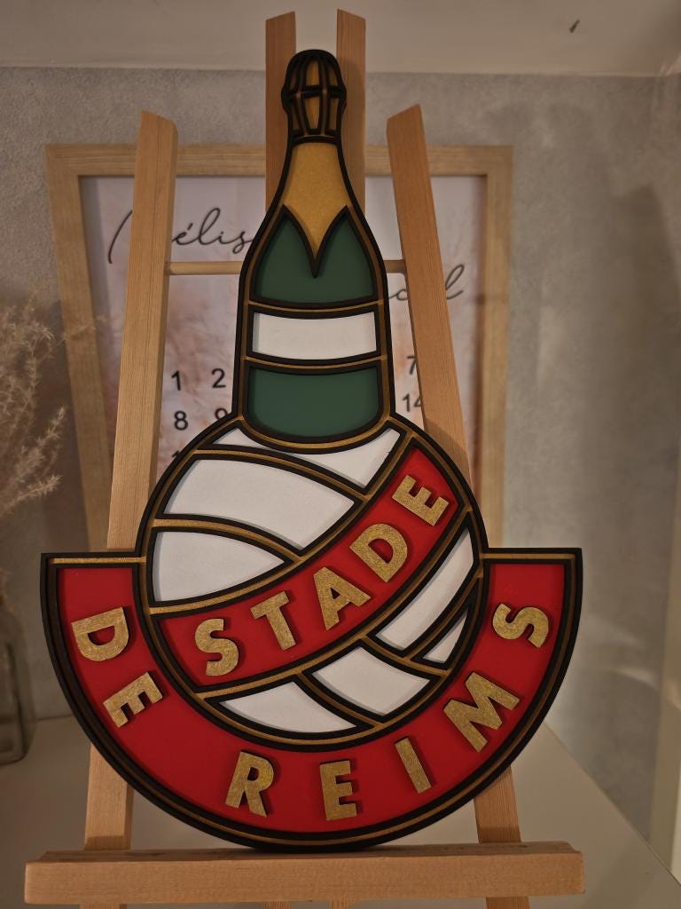 Stade de Reims sticker vintage rare autocollants football