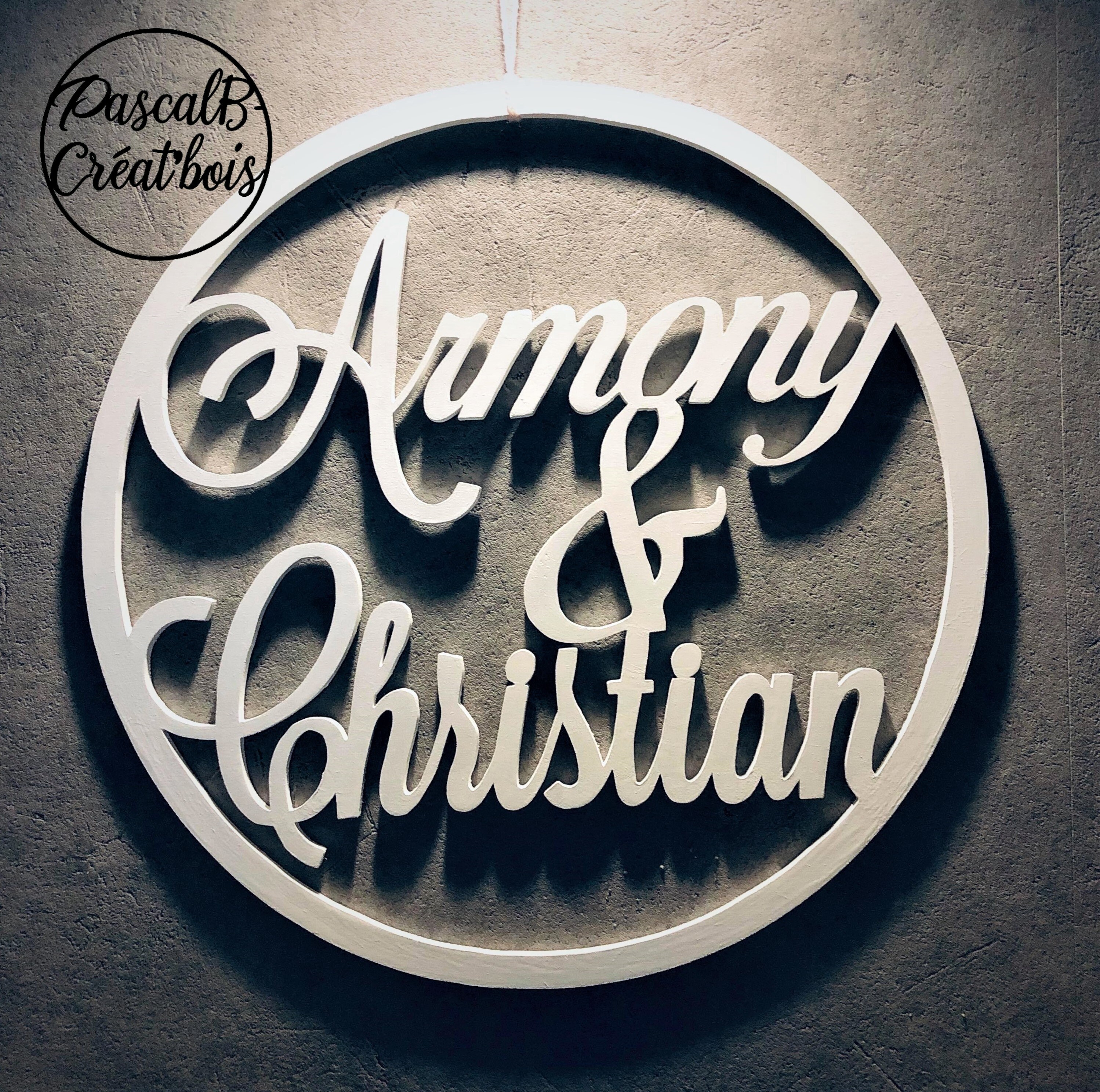 Couronne en Bois Personnalisable Pour Évènement