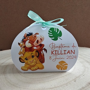 Caja de dulces o dulces personalizada del Rey León