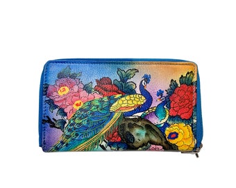 peacock wallet