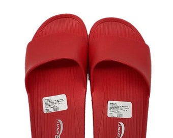 Woman - Open Toe Wide Band Solid Color Flat Slide Flip Flop