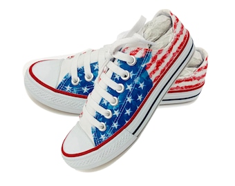 patriotic tennis shoes