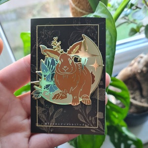 Celestial Bunny Enamel Pin