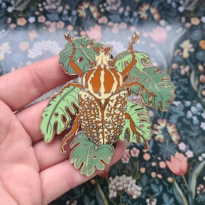 Goliath Beetle Hard Enamel Pin