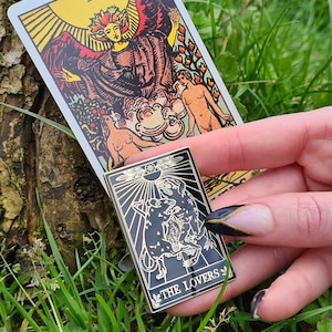 The Lovers - Gemini Tarot Hard Enamel Pin