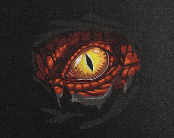 Dragon Eye Machine Embroidery Design, Scary Dragon Eye Embroidery Pattern, Magic Dragon Embroidery File, Mystery PES Embroidery Pattern
