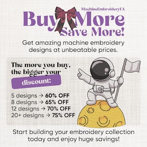 Peony Machine Embroidery Design - Artistic Embroidery - 8 sizes - Instant Download - 2 in 1 image 2