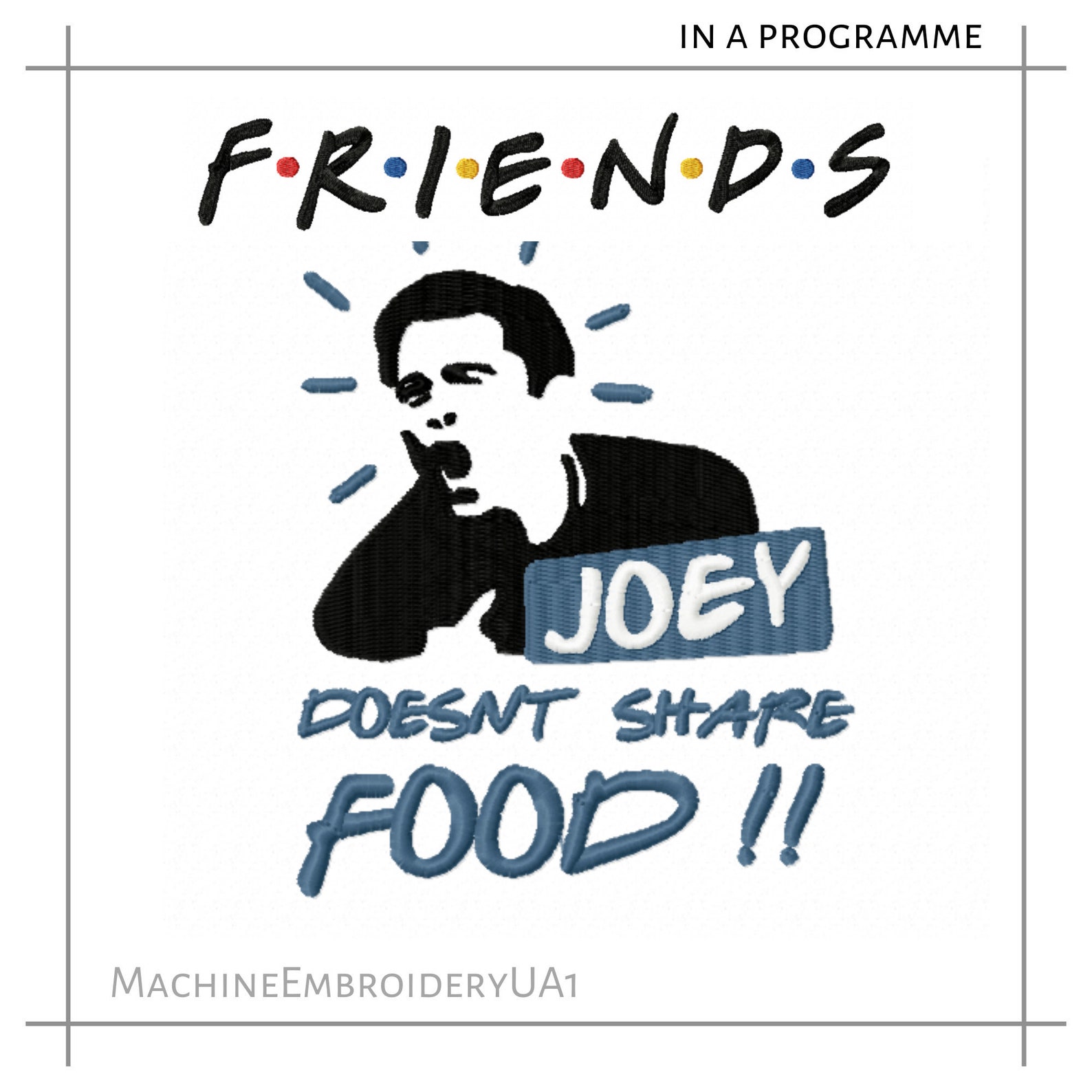 Friends tv show machine embroidery embroidery design friends  etsy Friends tv show machine embroidery embroidery design friends  etsy