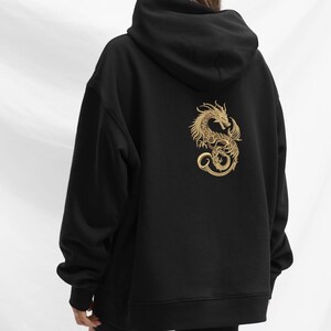 Chinese Dragon Embroidery Design, Gold Dragon Machine Embroidery File, Japanese Style Dragon, Fantasy Dragon Embroidery, Tattoo Dragon image 9