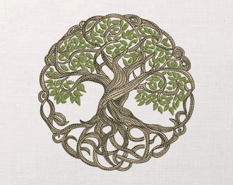 Tree of life machine embroidery design - Tree of life embroidery files - 10 sizes - Instant download